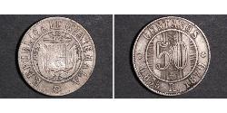 50 Centavo Guatemala Silver 