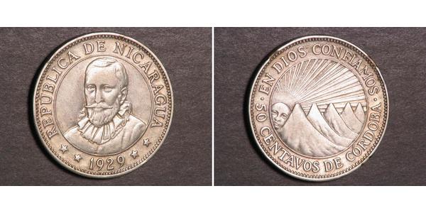 50 Centavo Nicaragua Silver 