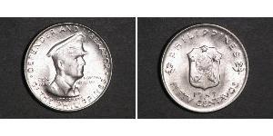 50 Centavo Philippines Silver Douglas MacArthur (1880 - 1964) 