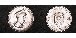 50 Centavo Philippines Silver Douglas MacArthur (1880 - 1964) 