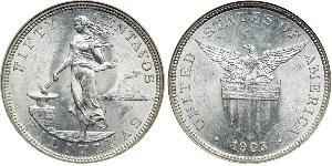 50 Centavo Philippines Silver 