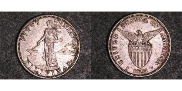50 Centavo Philippines Silver 
