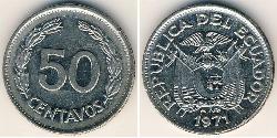 50 Centavo Ecuador Steel/镍 