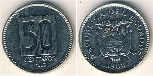 50 Centavo Ecuador Steel/镍 