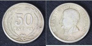 50 Centavo El Salvador 銀 