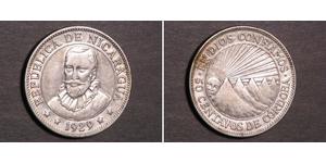 50 Centavo Nicaragua 銀 