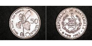 50 Centavo 危地马拉 銀 