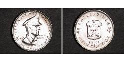 50 Centavo 菲律宾 銀 Douglas MacArthur (1880 - 1964) 