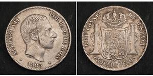 50 Centavo 菲律宾 銀 