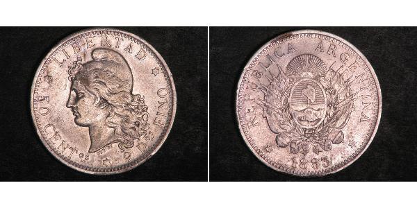 50 Centavo 阿根廷 銀 