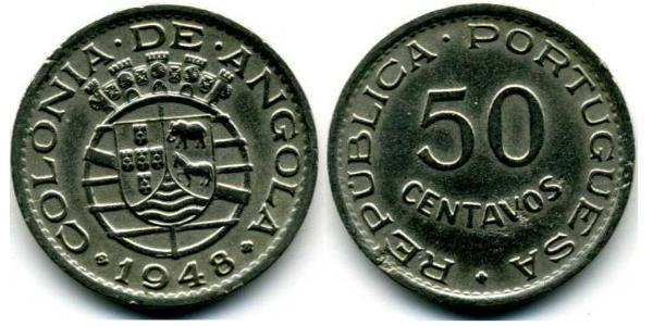 50 Centavo 葡萄牙 / 葡屬西非 (1575 - 1975) 銅/Zinc 