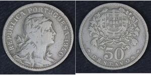 50 Centavo Second Portuguese Republic (1933 - 1974) 銅/镍 