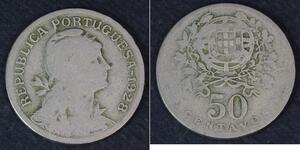 50 Centavo Second Portuguese Republic (1933 - 1974) 銅/镍 