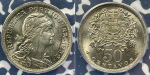 50 Centavo Second Portuguese Republic (1933 - 1974) 銅/镍 