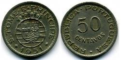 50 Centavo 圣多美和普林西比 镍/銅/Zinc 