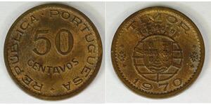 50 Centavo 东帝汶 / 葡萄牙 青铜 