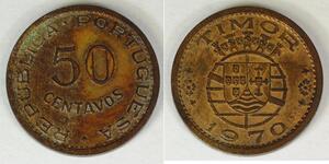 50 Centavo 东帝汶 / 葡萄牙 青铜 