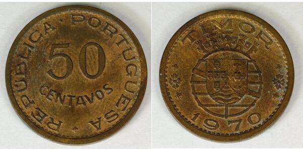 50 Centavo 东帝汶 / 葡萄牙 青铜 