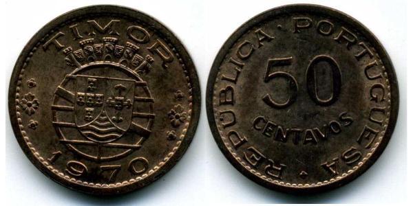 50 Centavo 东帝汶 / 葡萄牙 青铜 