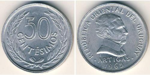 50 Centesimo Uruguay Aluminio 