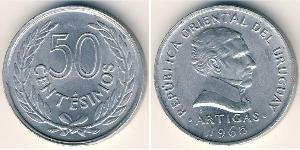 50 Centesimo Uruguay Aluminium 