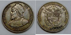 50 Centesimo Panama Argent Vasco Núñez de Balboa (1475 – 1519)