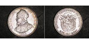 50 Centesimo Panama Argent Vasco Núñez de Balboa (1475 – 1519)