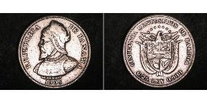 50 Centesimo Panama Argent Vasco Núñez de Balboa (1475 – 1519)