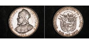 50 Centesimo Panamá Argento Vasco Núñez de Balboa (1475 – 1519)