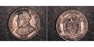 50 Centesimo Panamá Argento Vasco Núñez de Balboa (1475 – 1519)