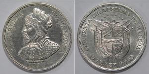 50 Centesimo Panamá Plata Vasco Núñez de Balboa (1475 – 1519)