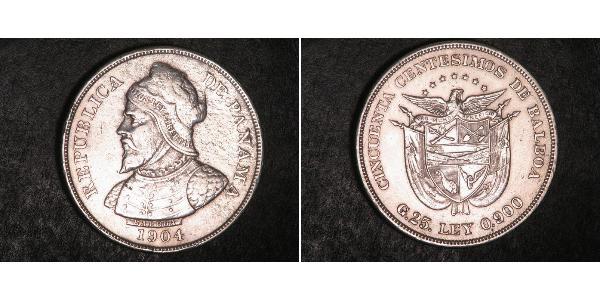 50 Centesimo Panamá Plata Vasco Núñez de Balboa (1475 – 1519)