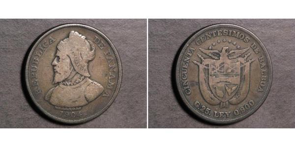 50 Centesimo Panamá Plata Vasco Núñez de Balboa (1475 – 1519)