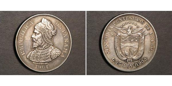 50 Centesimo Panamá Plata Vasco Núñez de Balboa (1475 – 1519)