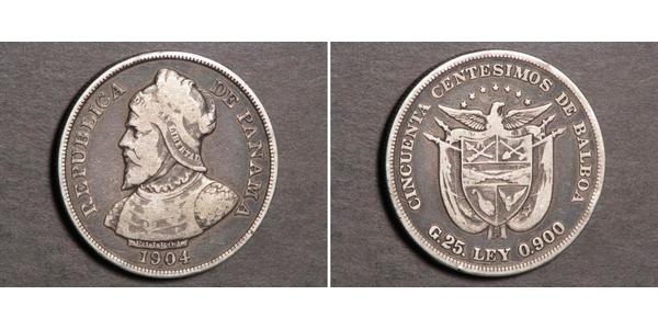 50 Centesimo Panamá Plata Vasco Núñez de Balboa (1475 – 1519)