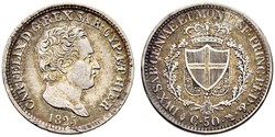 50 Centesimo Italien Silber 
