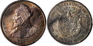 50 Centesimo Panama Silber Vasco Núñez de Balboa (1475 – 1519)