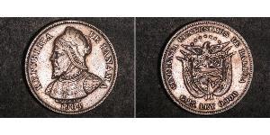 50 Centesimo Panama Silber Vasco Núñez de Balboa (1475 – 1519)