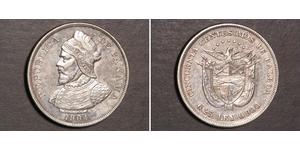 50 Centesimo Panama Silber Vasco Núñez de Balboa (1475 – 1519)