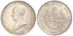 50 Centesimo Uruguay Silber José Gervasio Artigas