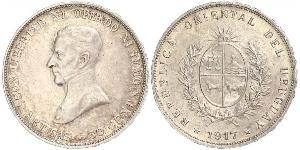 50 Centesimo Uruguay Silber José Gervasio Artigas