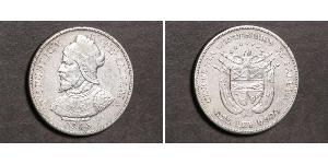 50 Centesimo Republic of Panama Silver Vasco Núñez de Balboa (1475 – 1519)