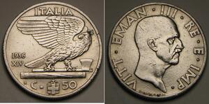 50 Centesimo Kingdom of Italy (1861-1946) Stahl 