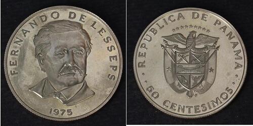 50 Centesimo 巴拿马 銅/镍 斐迪南·德·雷赛布 (1805 - 1894)