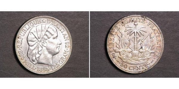 50 Centime Haïti Argent 