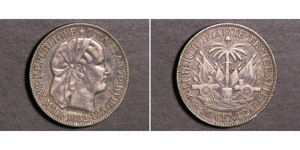 50 Centime Haïti Argent 