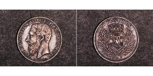 50 Centime État indépendant du Congo (1885 - 1908) Argent Leopold II (1835 - 1909)