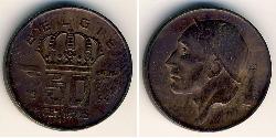 50 Centime Belgique Bronze 