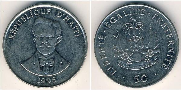 50 Centime Haiti Nickel/Stahl 