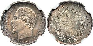 50 Centime Zweites Kaiserreich (1852-1870) Silber Napoleon III (1808-1873)